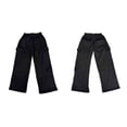thumbnail image 3 of Pantalones Deportivos de Mujer, Estilo Cargo, de Pierna , Holgados, Ideales para Otoño, para el Trabajo y para Viajar. Negro M, 3 of 7