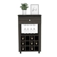 thumbnail image 6 of Bar Cart Bayamon, Twelve Wine Cubbies, Four Legs, Carbon Espresso Finish, 6 of 8