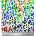 thumbnail image 1 of Soimoi Cotton Voile Fabric Leopard Animal Skin Print Fabric by the Yard 42 Inch Wide, 1 of 3