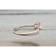 thumbnail image 4 of HeartsAndYou 1.3ct Natural Morganite Diamond Engagement Ring Hidden Halo 14k SOLID Rose Gold, 4 of 9
