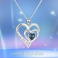 thumbnail image 3 of SOULMEET Gifts for Mom 925 Sterling Silver Love Heart Necklace Jewelry Gift for Women Mom, 3 of 6