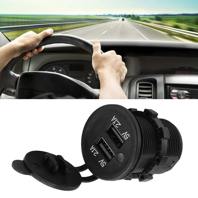 DUAL USBCIGARETTE LIGHTER ADAPTER FOR CAR MOTORCYCLE TRUCK