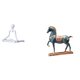 thumbnail image 1 of Estatua de caballo con pensamiento abstracto creativo, adorno de escritorio único para la entrada, dormitorio, sala de estar, estantería, inauguración, 1 of 8