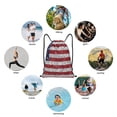 thumbnail image 6 of Balery America Flag Glitter Pattern Drawstring Backpack Bag Sport Gym Sackpack Cinch Bags Pattern Drawstring Backpack Bag Sport Gym Sackpack Cinch Bags -Small, 6 of 6