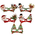 thumbnail image 2 of Holiday Glasses,Cute Christmas Glasses Frames,Flexibility to Fit All Sizes,Great Fun and Festive for Annual Holiday and Seasons Themes, Christmas Party,Christmas Dinner,photos booth., 2 of 8