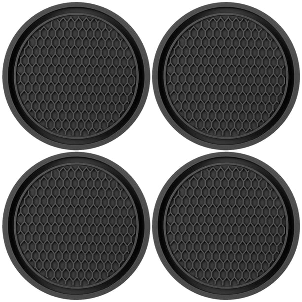 Muyoka NKTIER 4 posavasos para coche, portavasos para coche, posavasos para bebidas, posavasos de inserci贸n autom谩tica antideslizante para la mayor铆a del interior del coche, portavasos impermeable pa