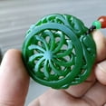 thumbnail image 4 of Exquisite Chinese green jade handmade pendant -, 4 of 9