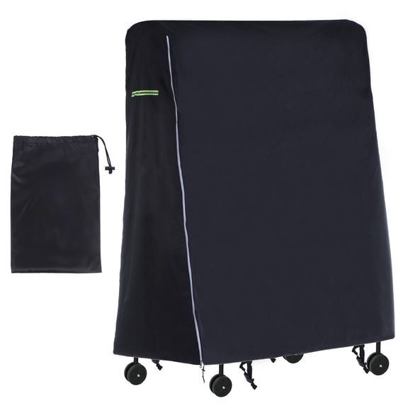 65x28x73'' Folding table tennis Table Cover Waterproof 600D Oxford Table Tennis Cover with Zipper, Black