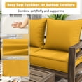 thumbnail image 5 of Kimunuk Outdoor Deep Seat Cushion Set for Patio Furniture, Splash-Proof & Fade Resistant, 22" L X 24" W X 4" H,Yellow, 5 of 6