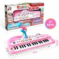 thumbnail image 5 of JUGAAD LIFE Piano for Kids 37 Keys Piano Toys for Girl Toddlers with Built-in Microphone & Music Modes Best Birthday Gifts for 1 2 3 4 5 Year Old Girls Educational Keyboard Musical Instrument Toys, 5 of 6