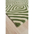 thumbnail image 5 of EORC ME106GN5X8 Hand-Tufted Wool Modern Tufted Stripes Rug, 5' x 8', Green Area Rug, 5 of 5