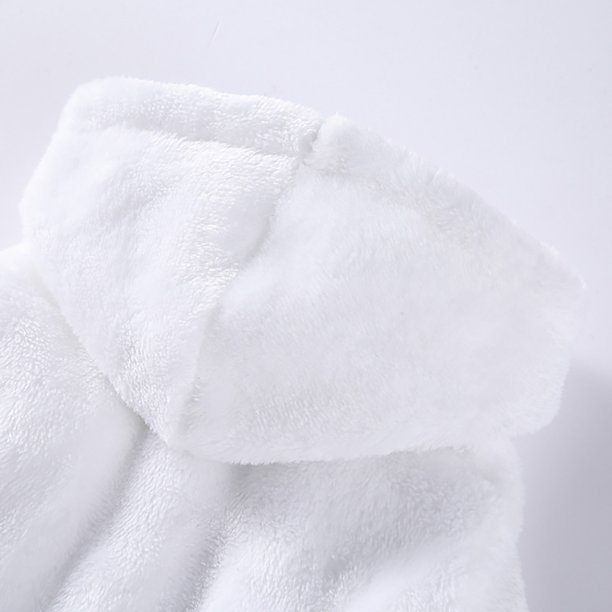 Pijamas de poliéster para mascotas albornoces ajustables con mangas para perros y gatos (blanco XL) JShteea Libre de BPA