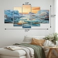 thumbnail image 4 of Designart "Glacier Frozen Majesty composition I" Landscapes Metal Wall Art Set, 4 of 5