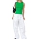 thumbnail image 2 of Lucakuins Camiseta sin mangas para mujer, cuello redondo, sin espalda, con cordones, chaleco de verano para fiesta en el club Lucakuins  moda, 2 of 7