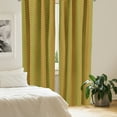 thumbnail image 2 of Ambesonne Rasta Curtains, Ethiopian Wavy Stripes, Pair of 28"x84", Marigold Green and Red, 2 of 5