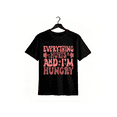 thumbnail image 1 of Hit the Gym in Style – Comfort Tee with 'everything Hurts and i'm Hungry' Motif, 1 of 6