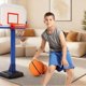 thumbnail image 3 of Balón de baloncesto silencioso de 21 cm/24 cm Balón de baloncesto silencioso con cubierta de malla de tela y espuma para driblar en silencio y entrenar en interiores para niños de 8 a 12 años, 3 of 3