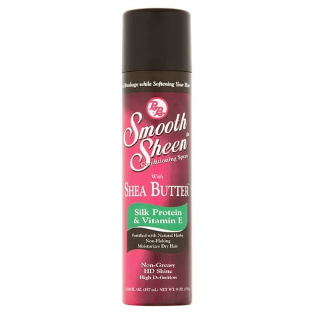(2 Pack) BB Smooth Sheen Silk Protein & Vitamin E Conditioning Spray with Shea Butter, 12.08 fl