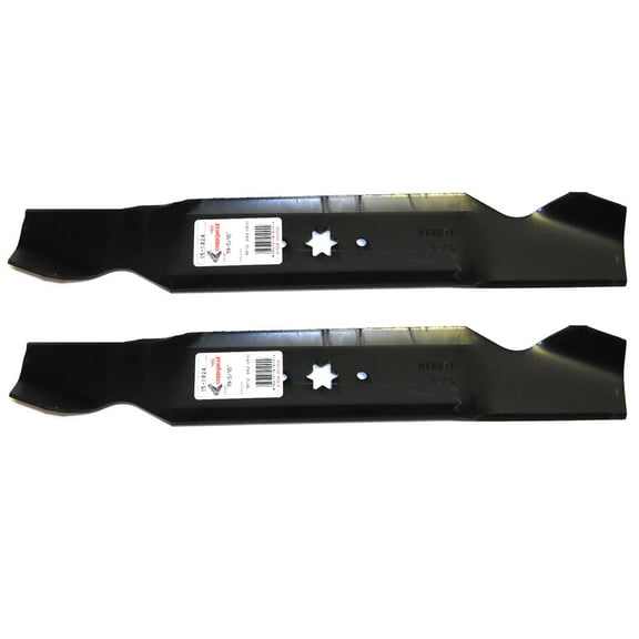 2Pk 6 Point Star Blades Compatible With MTD 742-0610, 742-0610A, 942-0610, 942-0610A, 942-0654