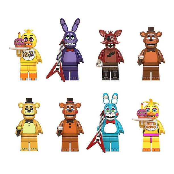 Five Nights At Freddy's Brick Toy Model Set Of 8 Game Themed Action Figures  Collectibles 