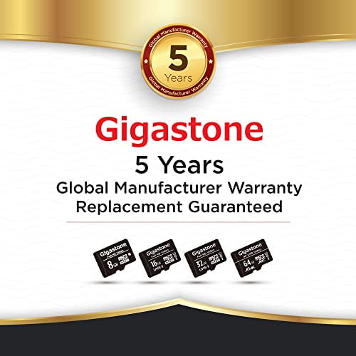 Gigastone 32GB Micro SD Card, FHD Video UHS-I U1 Class 10, for Surveillance, Security, Action Cameras, Drone, Dash Cams, 10 Pack (10x32GB)
