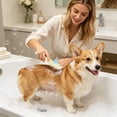 thumbnail image 5 of FEOLGEHLY Fine Tooth Flea Comb for Dogs Cats - Pet Grooming Comb with Stainless Steel Teeth Removes Fleas Undercoat and Tangles, Ergonomic Anti-Slip Handle Flea Comb for All Hair Types (Yellow), 5 of 6