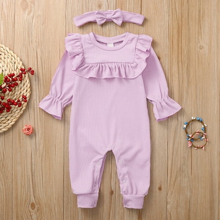 

Aayomet Baby Bodysuit Girl Baby Winter Romper Newborn Baby Boy Girl Outfit Sweatshirt Romper Pumpkin Bodysuit Fall Clothes for Toddler Pink 0-6 Months