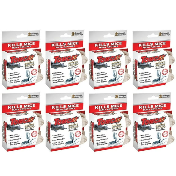 Tomcat Press 'N Set Mouse Trap, 8 Pack