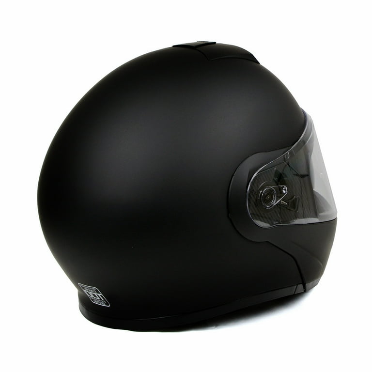 Milwaukee Helmets MPH9812DOT Flat Black 'Menace' Advanced Motorcycle  Modular Helmet for Men and Women Biker w/ Drop Down Visor XX-Large