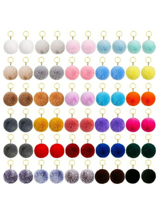 Naierhg Women Fashion Angel Fur Ball Keychain Handbag Key Ring Car Key Chain
