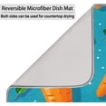 thumbnail image 5 of Absorbent Dish Drying Mat,Food Carrot Patterns 18*24inch Dish Drying Mat for Kitchen Counter Microfiber Absorbent Dish Draining Reusable Washable Extra, 5 of 6