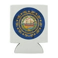 thumbnail image 2 of Rustic New Hampshire State Flag Distressed USA Can Cooler - Drink Sleeve Hugger Collapsible Insulator - Beverage Insulated Holder, 2 of 3