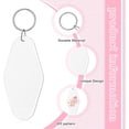 thumbnail image 2 of BlinkLLX 20 Pcs Blank Motel Keychain Sublimation Vintage Blank Hotel Keychain Bulk for DIY Crafts Ornament, 2 of 6