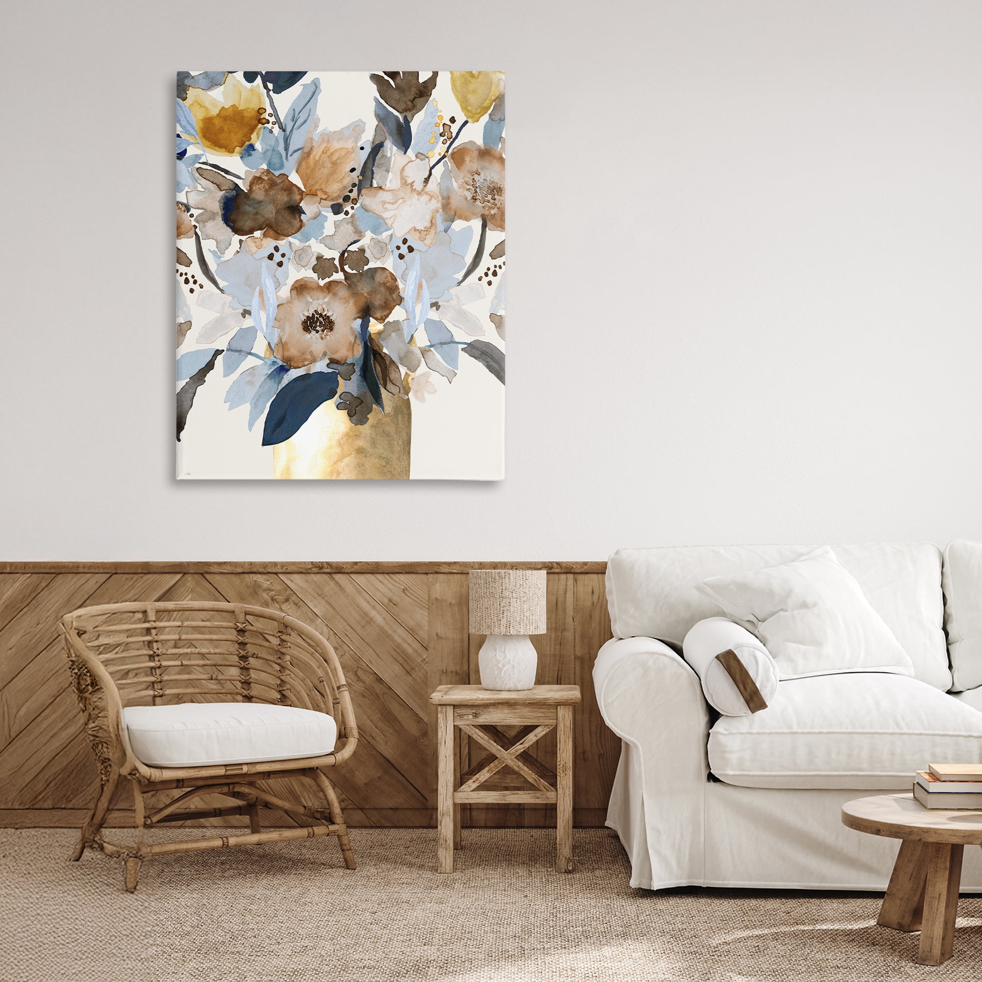 Stupell Industries Expressive Earthy Blossoms Canvas Wall Art, design by Val Rhodes