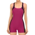 thumbnail image 1 of FhsagQ Ensembles de Maillots de Bain pour Femmes Robe Nuisette Mode Décontractée Couleur Unie Patchwork Col Rond Maillot de Bain Débardeur Ensembles de Maillots de Bain pour Femmes Plus Ensemble Soutien-Gorge et sous-Vêtements L, 1 of 3