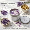 thumbnail image 5 of EVODUCK Peace & Calm Manifestation Candle, Lavender & Chamomile, Amethyst Crystal, 1-Wick Meditation Soy Wax, 3oz, 5 of 12