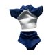 thumbnail image 2 of Conjunto de ropa elegante para figuras de acción a escala 1/12: camisa de manga corta y accesorios. Azul, 2 of 9