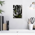 thumbnail image 3 of Elephant Stock White Sonority Waterfall Wall Art - Vertical Canvas Wall Art - Living Room Wall Decor - Wellness Canvas - Black And White Decor - 8" x 12", 3 of 8