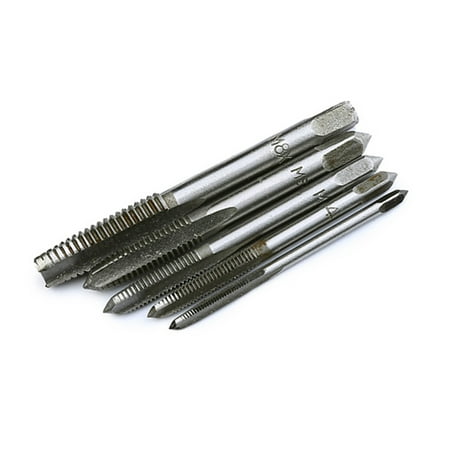 

5 Pcs High Carbon Steel Machine Screw Plug Tap High Steel Taper Plug and Bottom Taps Ground Threads Metric Threading Tap