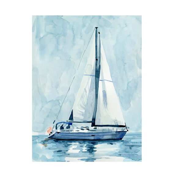 Emma Caroline 'Lone Sailboat II' Canvas Art