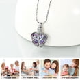 thumbnail image 5 of Heart Tree of Life Urn Necklace for Ashes Cremation Jewelry with Crystal W/ Funnel Filler Memorial Jewelry Gifts for Women, 5 of 7
