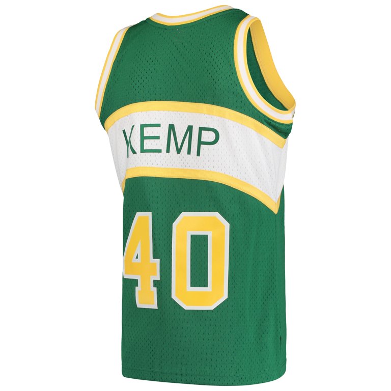 Men's Mitchell & Ness Shawn Kemp White Seattle SuperSonics Hardwood Classics Swingman Jersey