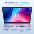 thumbnail image 2 of 2026 Newest 11inch Tablet with MTK Helio G80 Octa-Core processor, 12GB+128GB(TF 1TB) Tablet Computer,8000mAh Battery,Dual Camera,Blue Tablet with case, 2 of 8