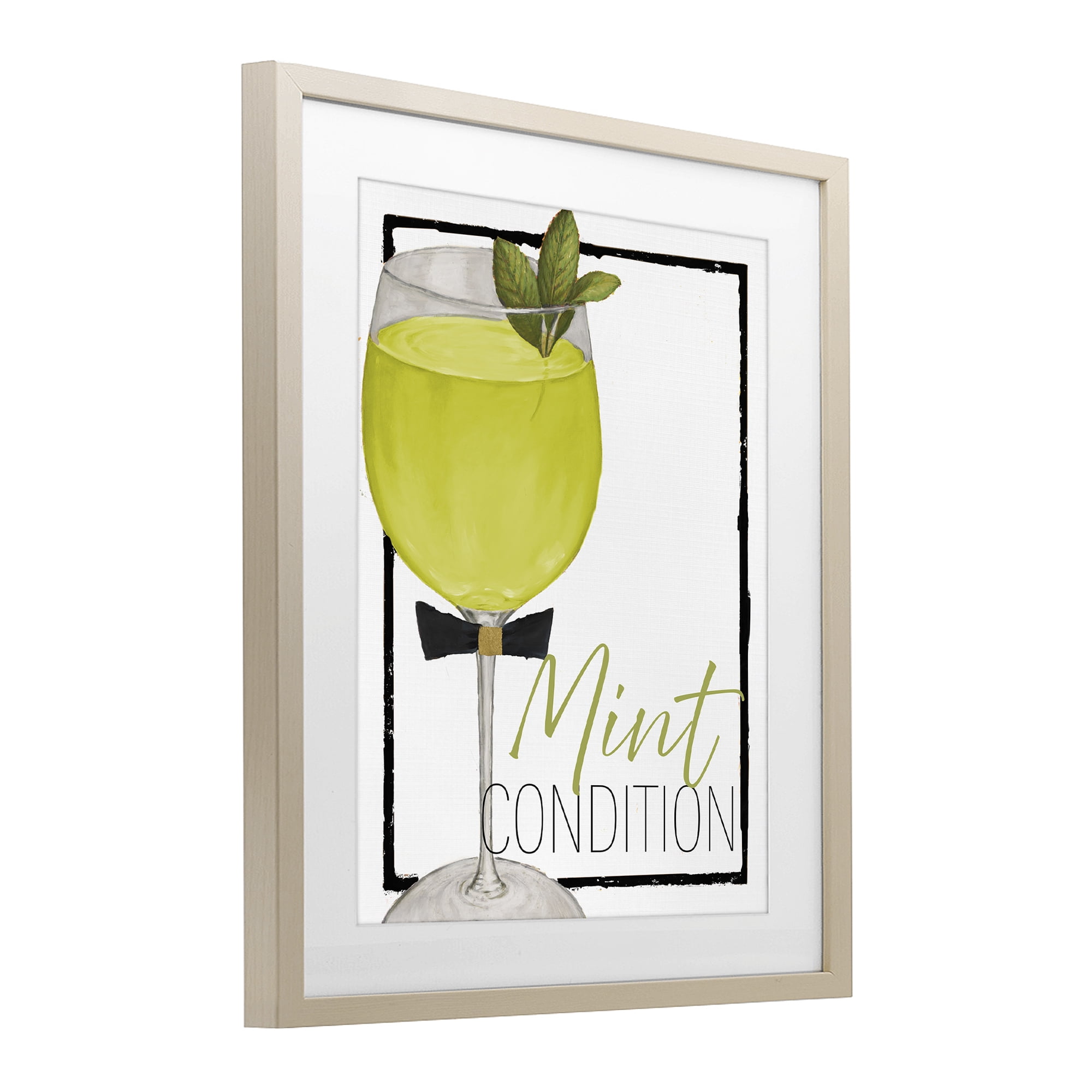 Stupell Industries Mint Condition Cocktail Birch Framed Print Under Glass, design by Lorenzo Collective