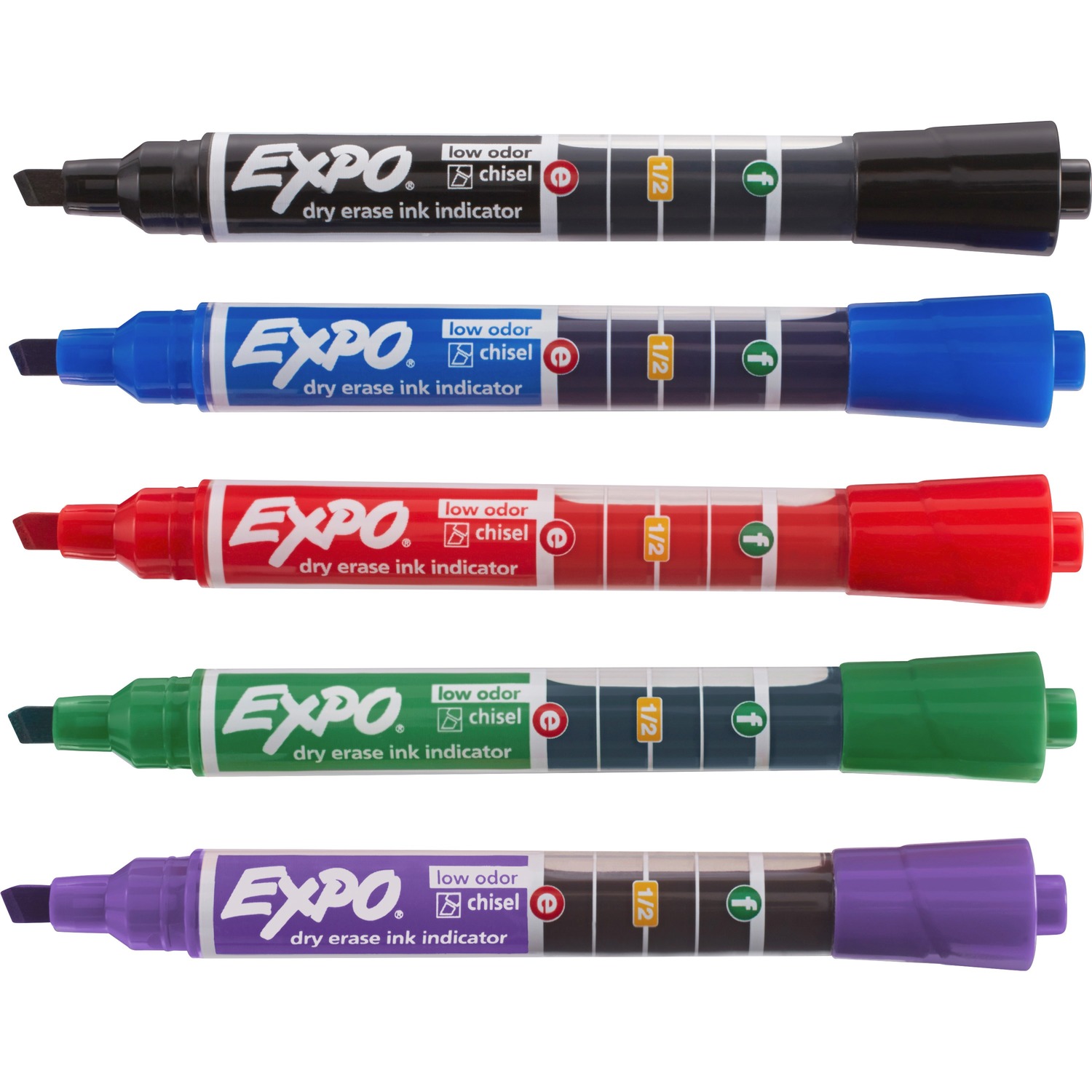 Expo Ink Indicator Dry Erase Chisel Markers 24/Box-Assorted - Walmart.com