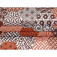 thumbnail image 5 of oneOone Velvet Orange Fabric Geometric Craft Projects Decor Fabric Printed By The Yard 58 Inch Wide, 5 of 5