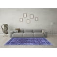 thumbnail image 3 of Ahgly Company Machine Washable Indoor Rectangle Persian Blue Traditional Area Rugs, 5' x 8', 3 of 4
