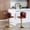 Burgundy, variant on Newest Set of 2 Swivel Bar Stools, Tufted Back PU Leather with Adjustable Height,Burgundy, Industrial