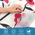 thumbnail image 5 of Yayeee Kitchen Curtains Tier Set of 2 Light Filtering 57"x24" Over Sink Window Panels, Pink Floral, 5 of 7