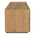 thumbnail image 3 of Moe's Home Collection Plank Solid Oak Wood 2-Doors Media Cabinet in Natural, 3 of 4